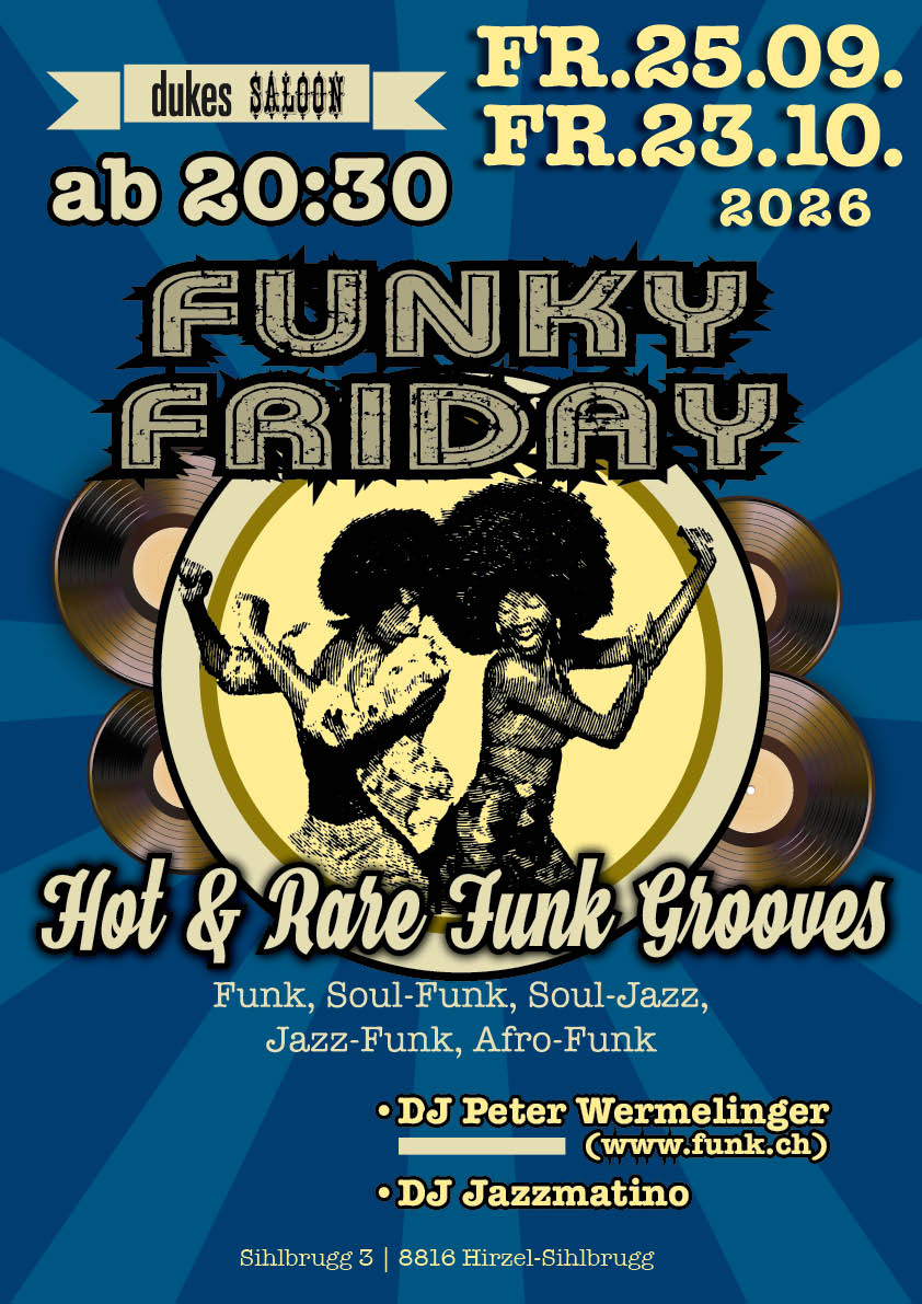 Funky Friday September Oktober 2026 Plakat A3 Web